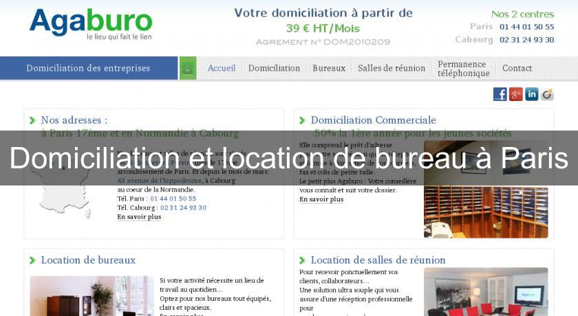 Domiciliation et location de bureau à Paris