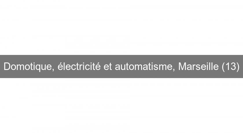 Domotique, électricité et automatisme, Marseille (13)