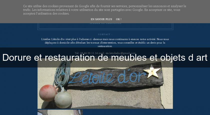 Dorure et restauration de meubles et objets d'art