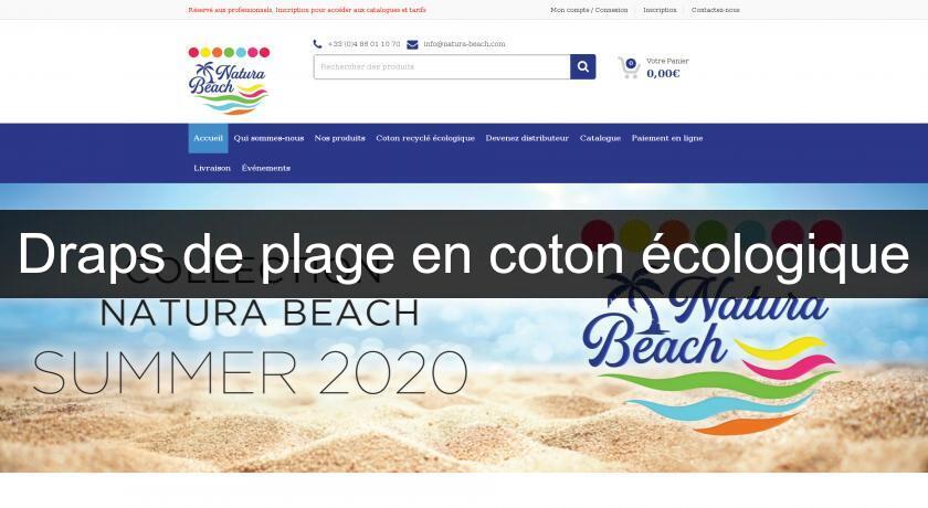Draps de plage en coton écologique Draps de plage en coton écologique