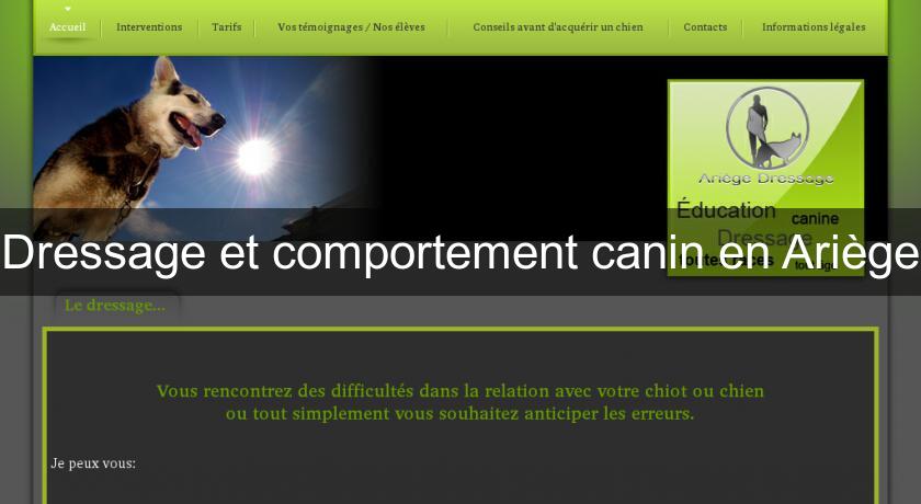 Dressage et comportement canin en Ariège Dressage et comportement canin en Ariège