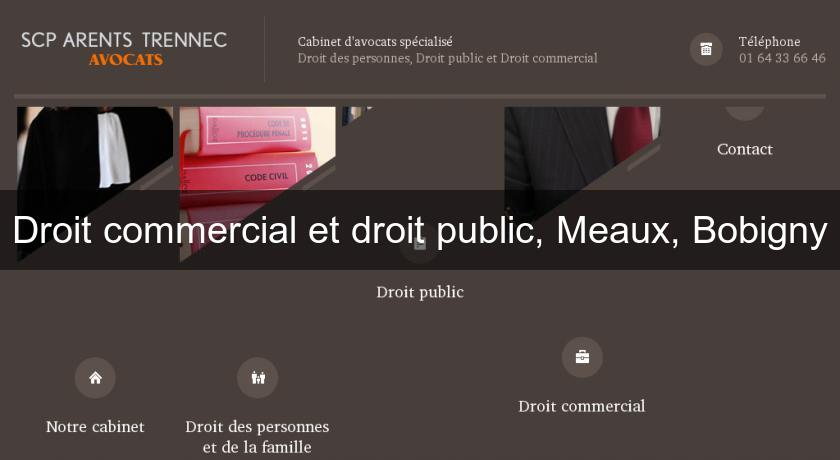 Droit commercial et droit public, Meaux, Bobigny