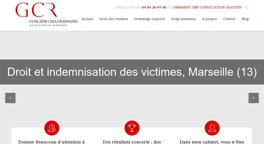 Droit et indemnisation des victimes, Marseille (13)