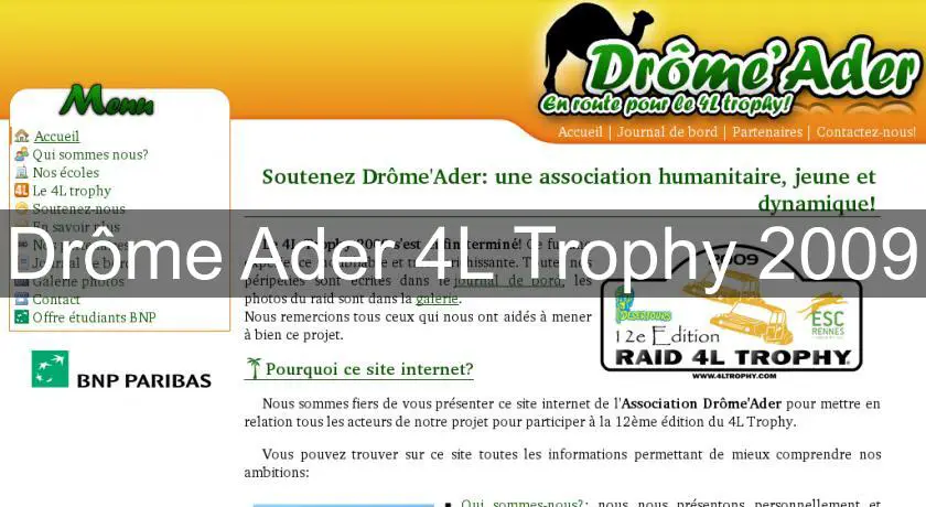 Drôme'Ader 4L Trophy 2009
