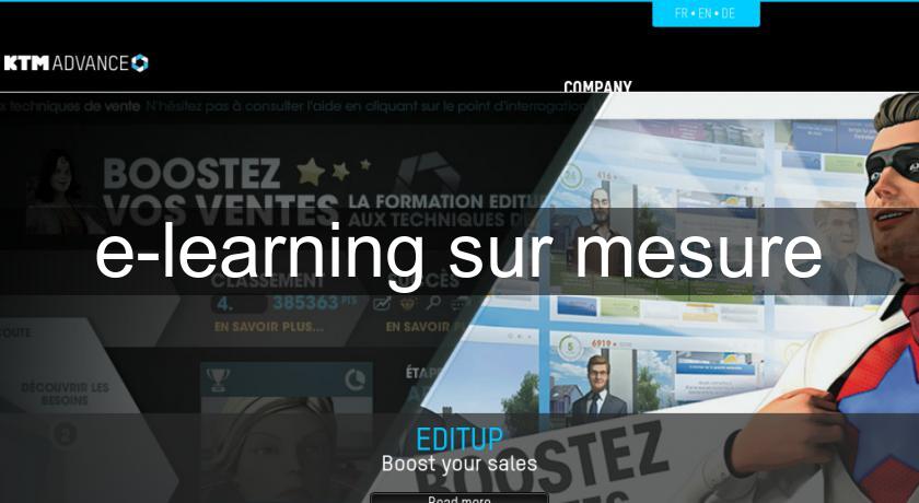 e-learning sur mesure e-learning sur mesure