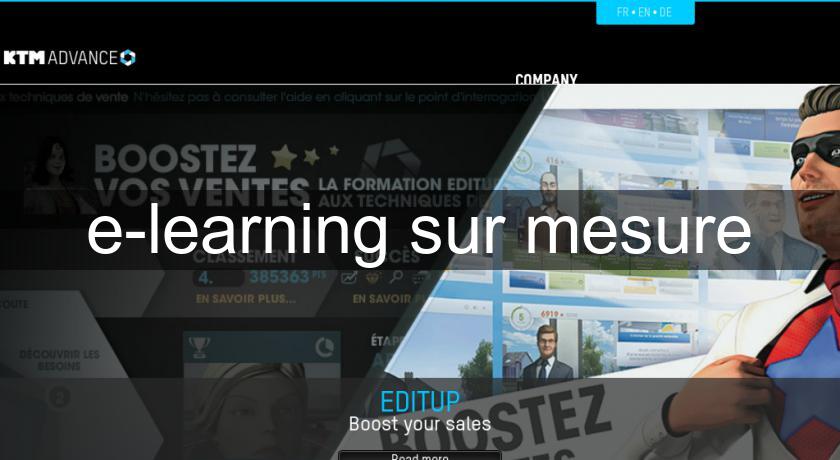 e-learning sur mesure