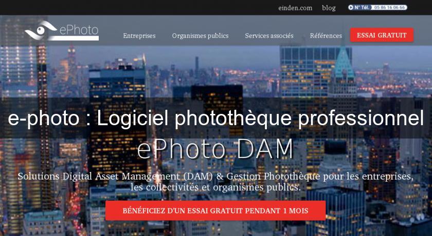 e-photo : Logiciel photothèque professionnel