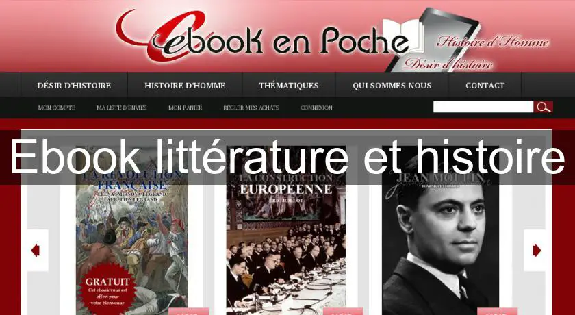 Ebook littérature et histoire