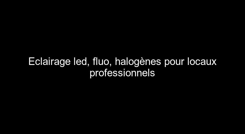 Eclairage led, fluo, halogènes pour locaux professionnels