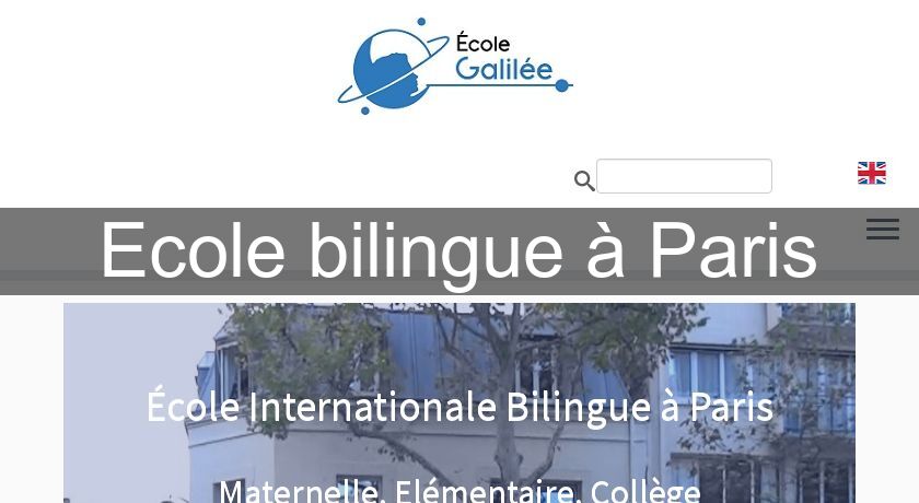 Ecole bilingue à Paris