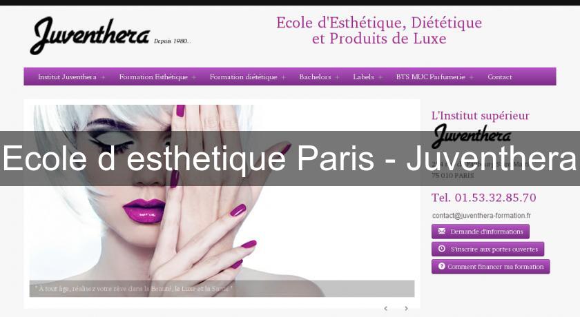 Ecole d'esthetique Paris - Juventhera