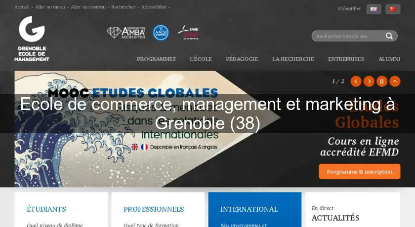 Ecole de commerce, management et marketing à Grenoble (38)