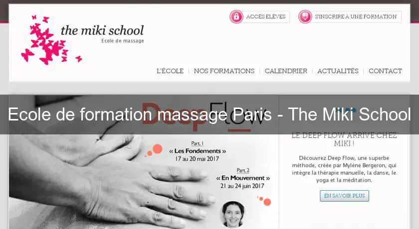 Ecole de formation massage Paris - The Miki School