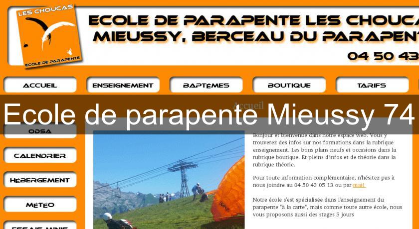 Ecole de parapente Mieussy 74