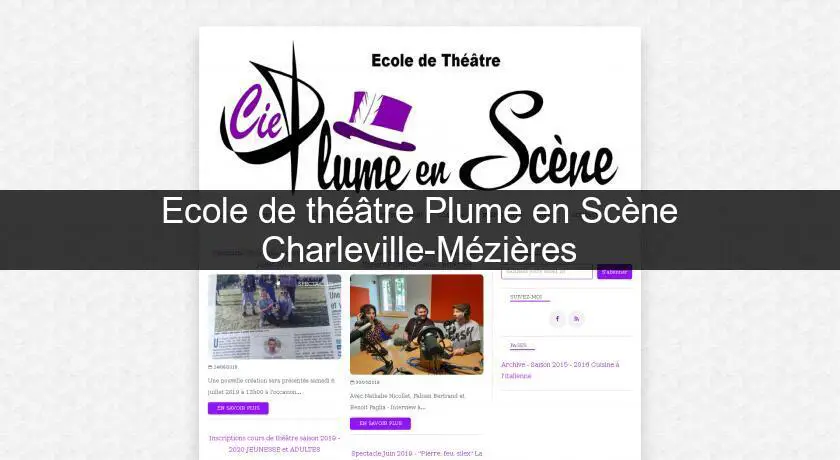 Ecole de théâtre Plume en Scène Charleville-Mézières