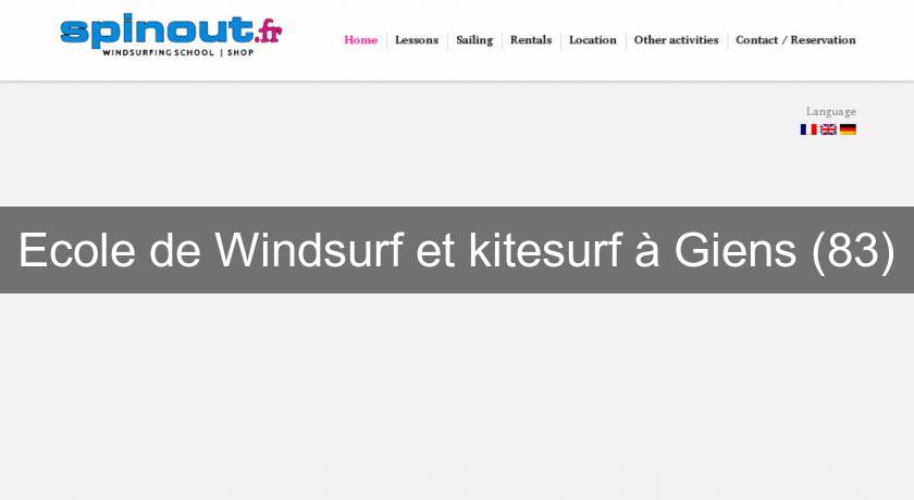 Ecole de Windsurf et kitesurf à Giens (83)