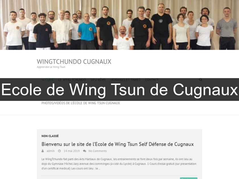 Ecole de Wing Tsun de Cugnaux Ecole de Wing Tsun de Cugnaux