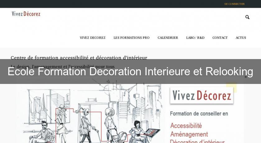 Ecole Formation Decoration Interieure et Relooking