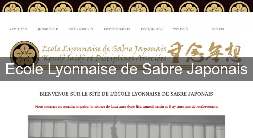 Ecole Lyonnaise de Sabre Japonais