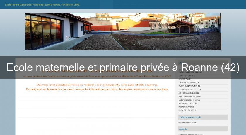 Ecole maternelle et primaire privée à Roanne (42) Ecole maternelle et primaire privée à Roanne (42)