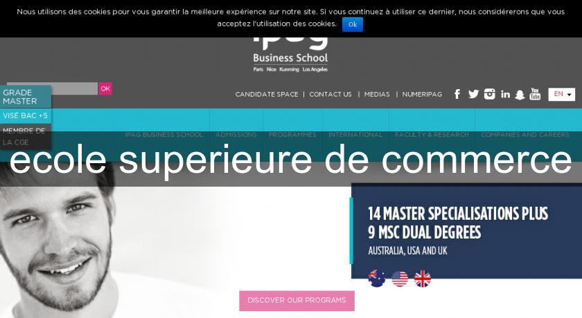 ecole superieure de commerce