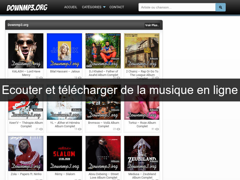 Ecouter et télécharger de la musique en ligne Musique