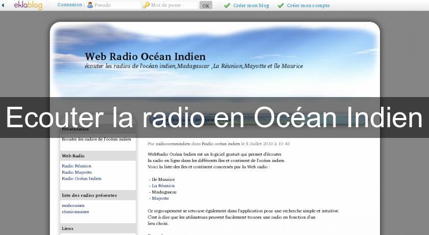 Ecouter la radio en Océan Indien Ecouter la radio en Océan Indien