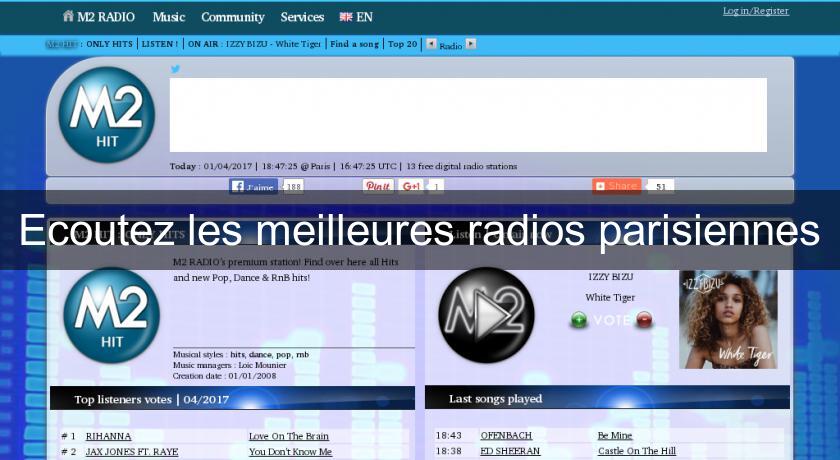 Ecoutez les meilleures radios parisiennes