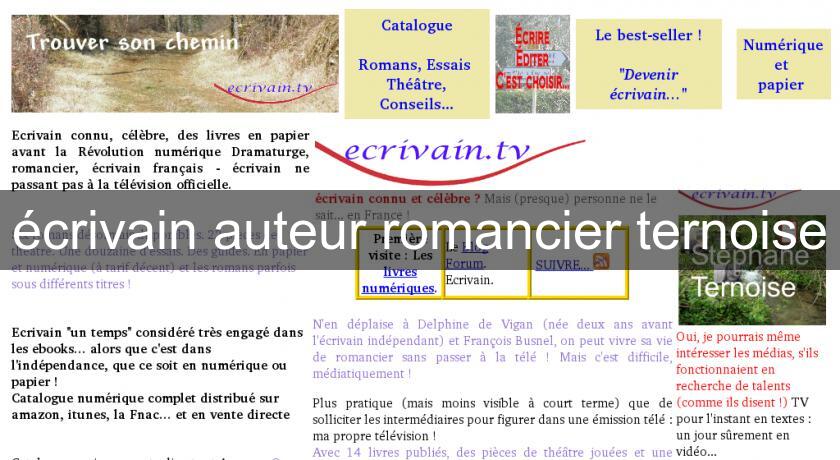 écrivain auteur romancier ternoise écrivain auteur romancier ternoise