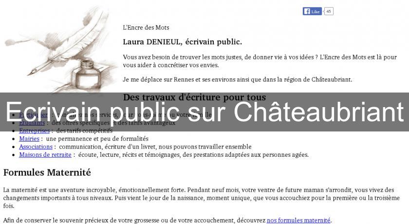 Ecrivain public sur Châteaubriant Ecrivain public sur Châteaubriant