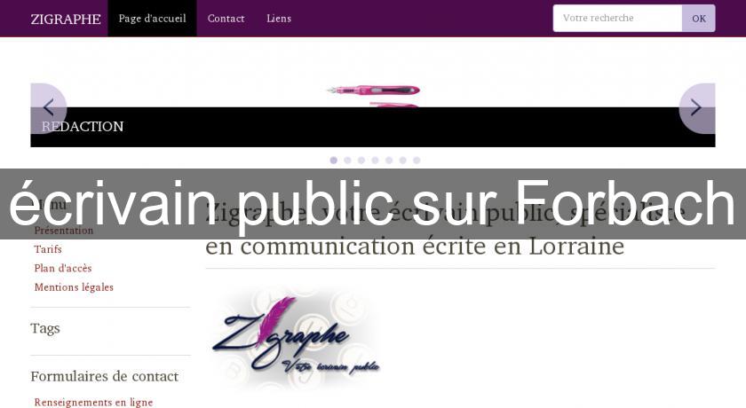 écrivain public sur Forbach