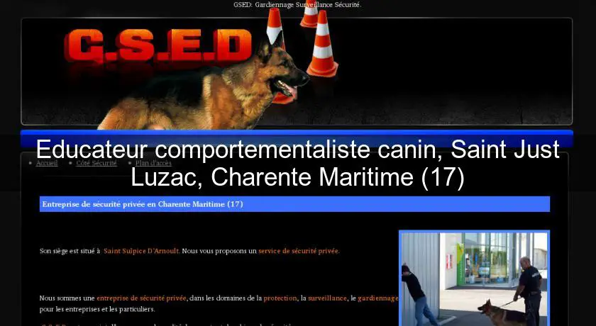 Educateur comportementaliste canin, Saint Just Luzac, Charente Maritime (17)