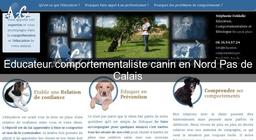 Educateur comportementaliste canin en Nord Pas de Calais