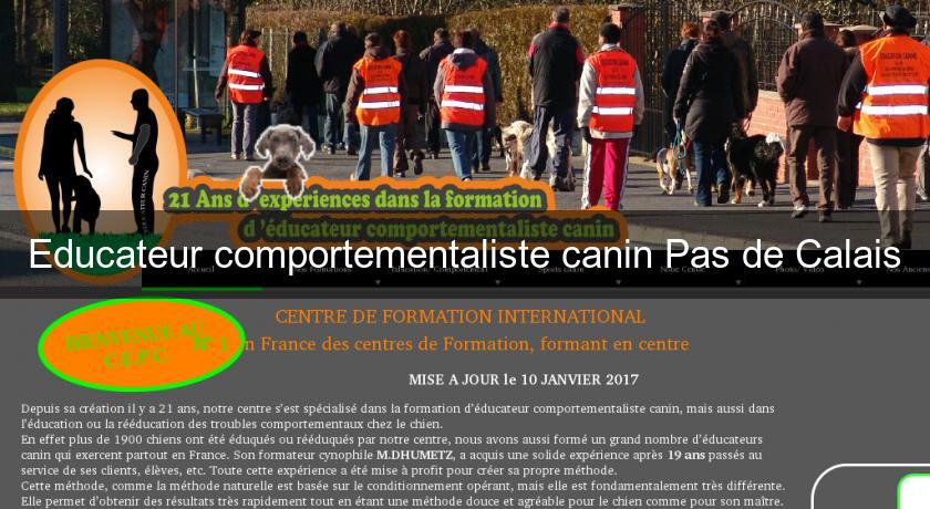 Educateur comportementaliste canin Pas de Calais