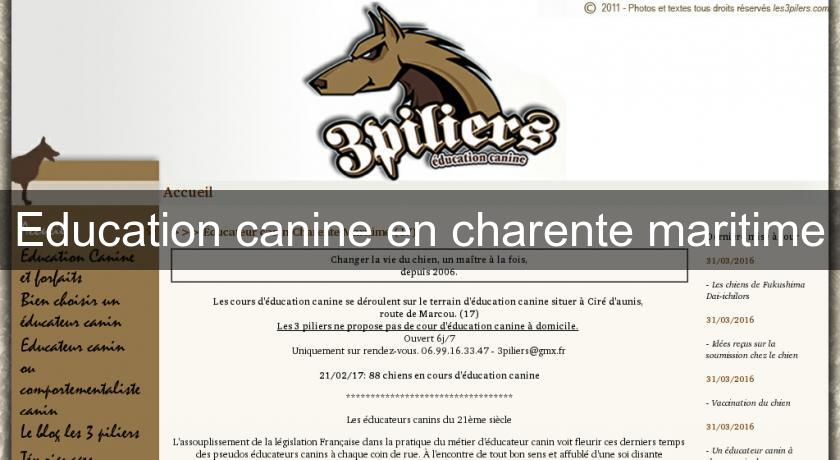 Education canine en charente maritime