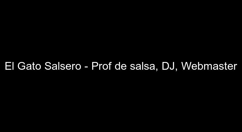 El Gato Salsero - Prof de salsa, DJ, Webmaster