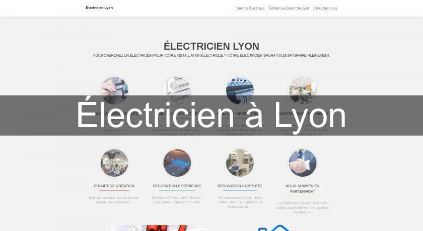 Électricien à Lyon