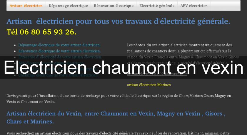 Electricien chaumont en vexin