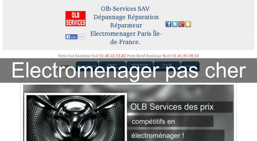 Electromenager pas cher Electromenager pas cher
