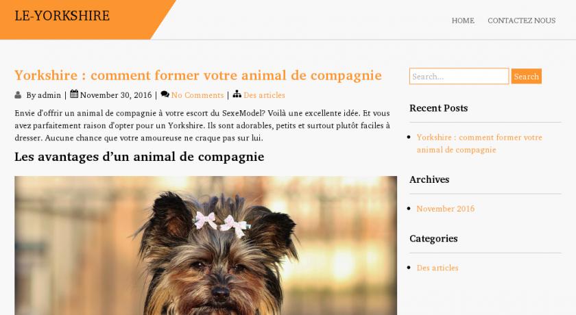 Elevage, dressage, comportement et santé du Yorkshire Chien Elevage, dressage, comportement et santé du Yorkshire Chien