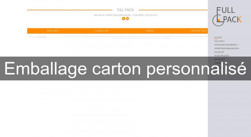 Emballage carton personnalisé