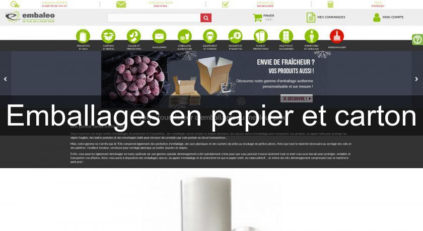 Emballages en papier et carton