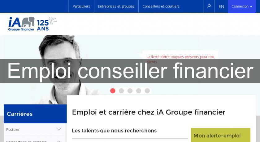 Emploi conseiller financier