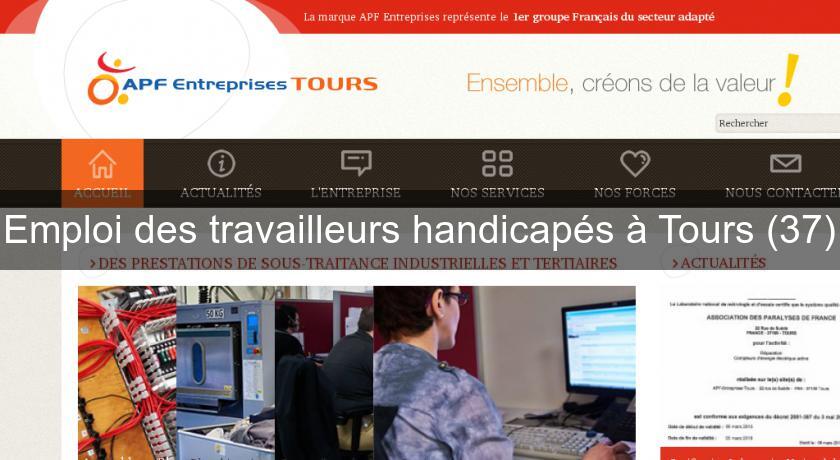 emploi handicap tours