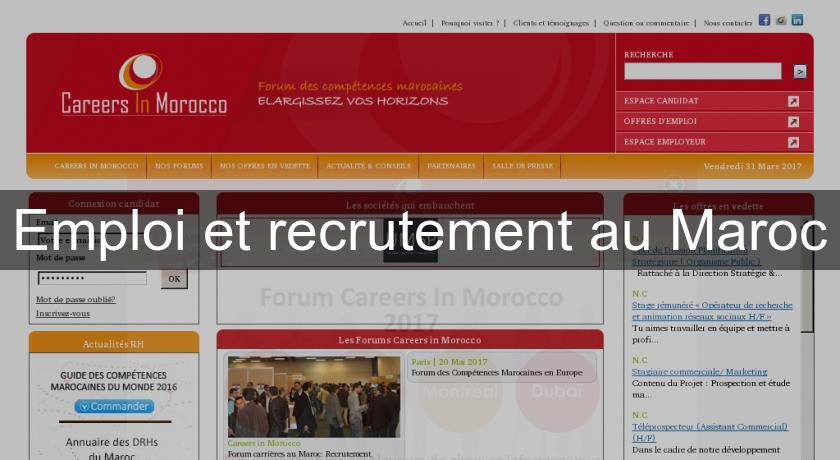 Emploi et recrutement au Maroc