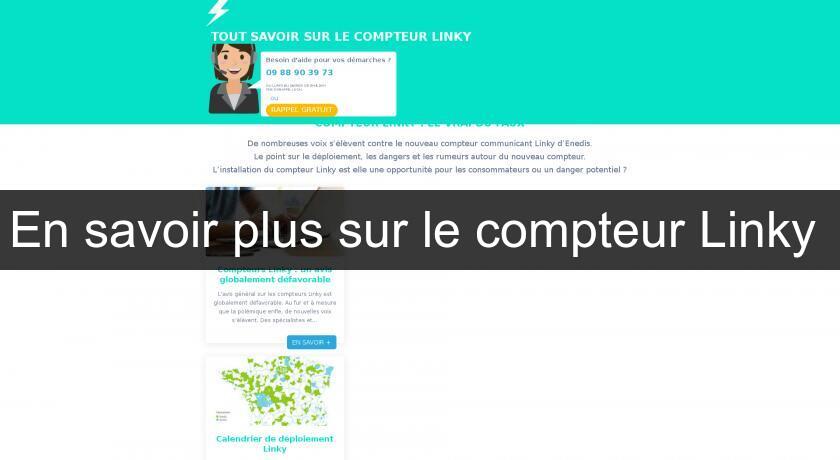 En savoir plus sur le compteur Linky En savoir plus sur le compteur Linky