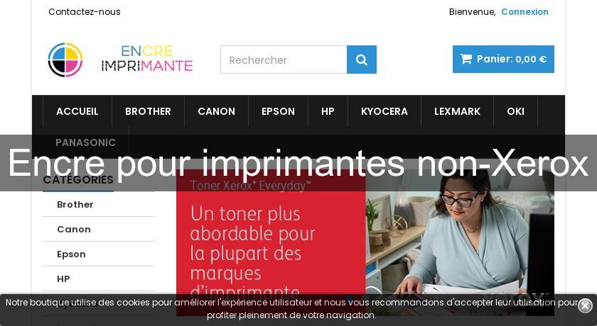 Encre pour imprimantes non-Xerox Encre pour imprimantes non-Xerox