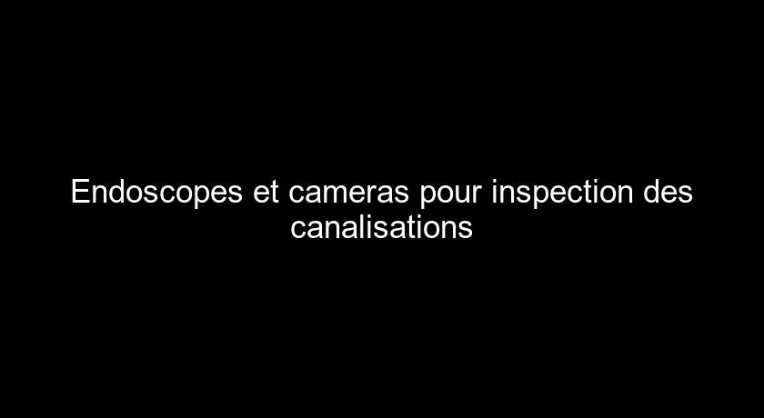 Endoscopes et cameras pour inspection des canalisations