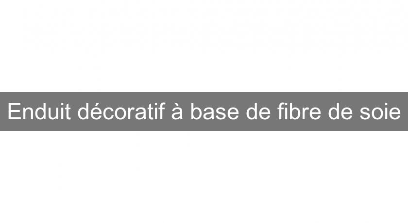 Enduit décoratif à base de fibre de soie Enduit décoratif à base de fibre de soie
