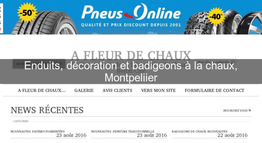 Enduits, décoration et badigeons à la chaux, Montpeliier Enduits, décoration et badigeons à la chaux, Montpeliier